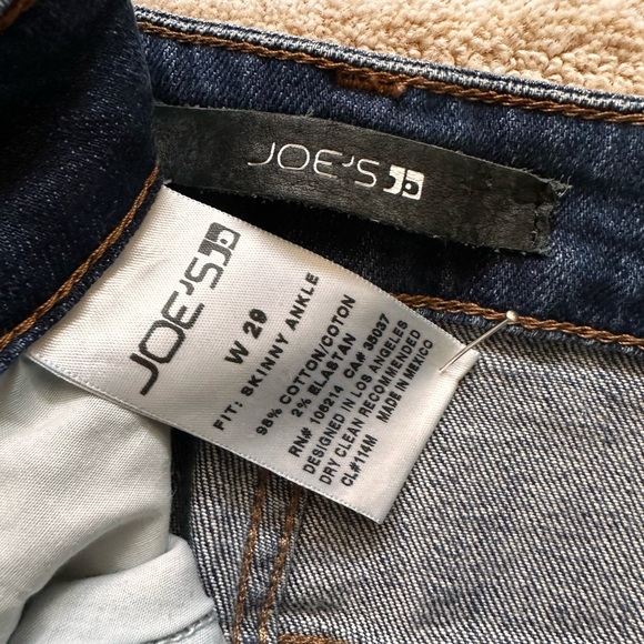 JOE'S Skinny Ankle Jeans in Melodie Stretch Slim Mid Rise #NXI55968 Sz W 29 - Picture 12 of 16